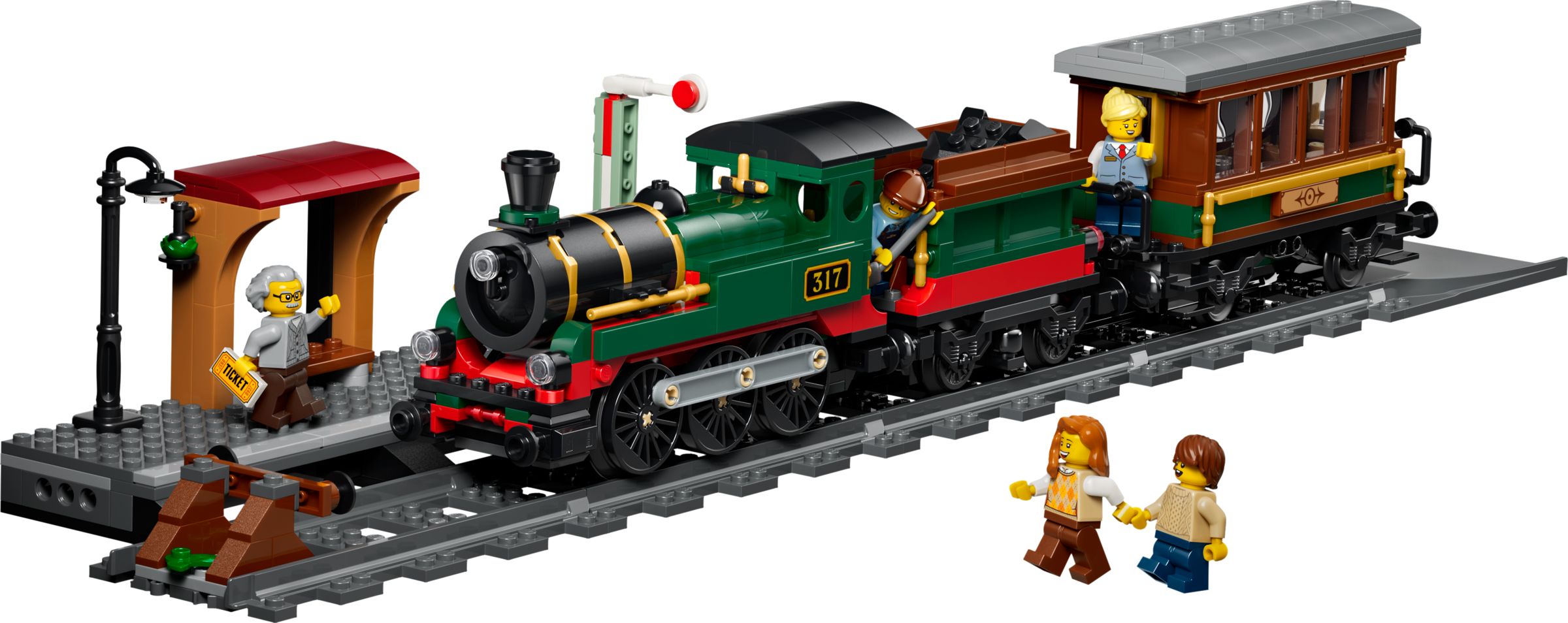 Set  LEGO City 60511 Le train à vapeur rétro