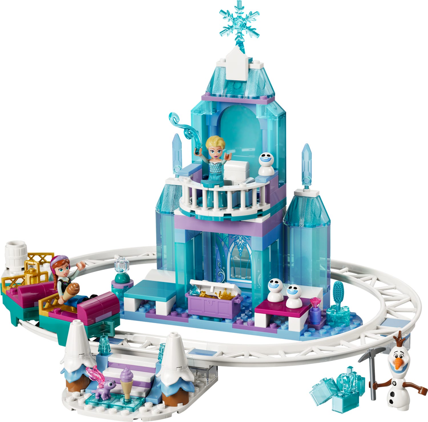 Elsa's Ice Castle & Snow Ride Adventure