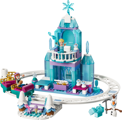 Elsa's Ice Castle & Snow Ride Adventure