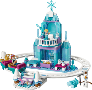Le château de glace et la piste enneigée d’Elsa