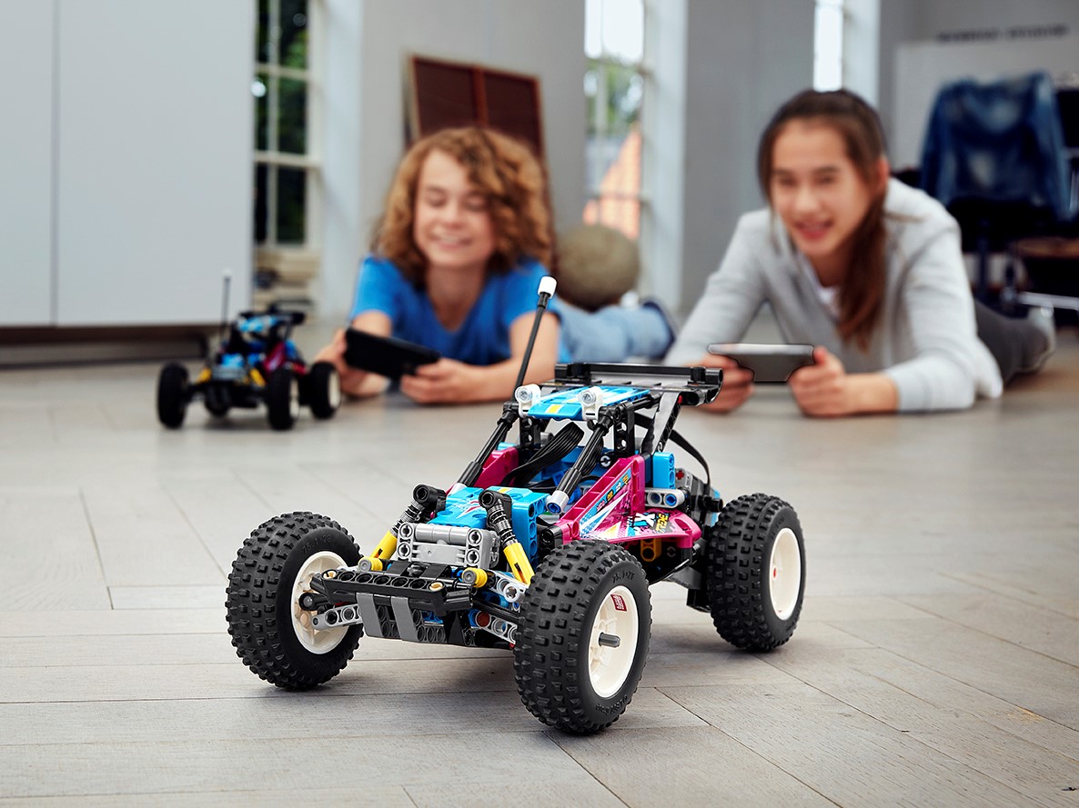 LEGO 42124 Technic Off-Road Buggy Control App-Controlled Retro RC Car Toy for Kids 