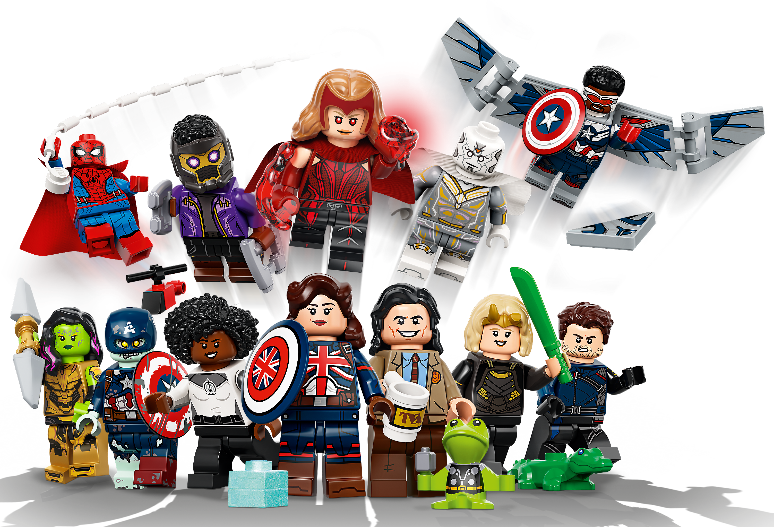 Lego Marvel Minifigures Display Case Picture Frame  mini figures superheroes 