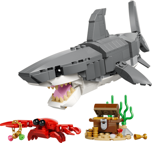 Fierce Shark with a Treasure Chest - Image 1