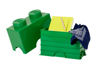 2-Stud Storage Brick – Green
