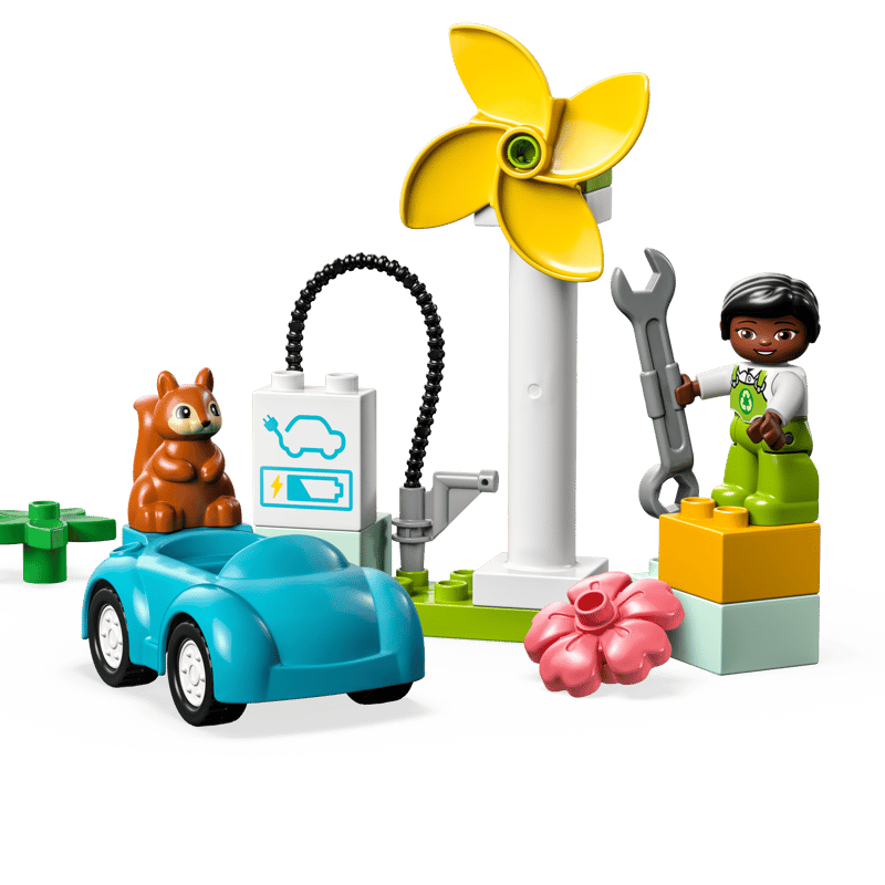 Wind Turbine and Electric Car 10985 | DUPLO® | Buy online at the Wind Turbine and Electric Car 10985 | DUPLO® | Buy online at the