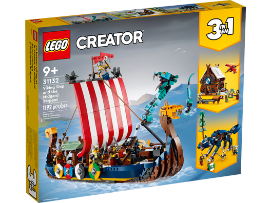 LEGO 31132 - Vikingeskib og Midgårdsormen