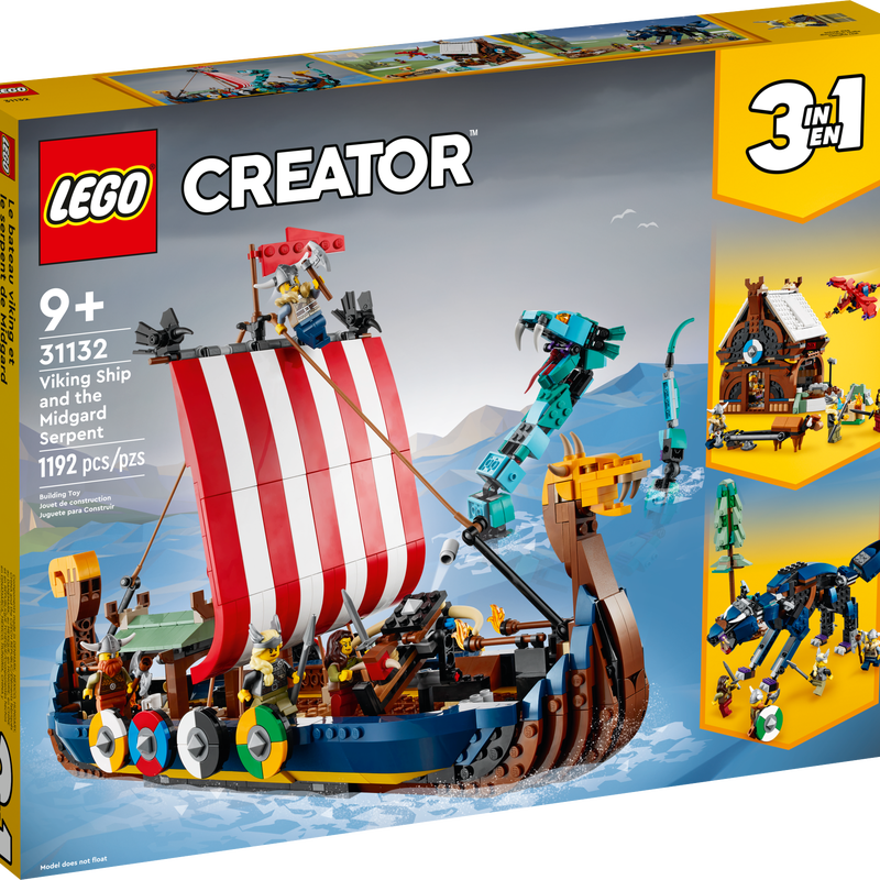 Viking Ship and the Midgard Serpent 31132 | Creator 3-in-1 | Buy Viking Ship and the Midgard Serpent 31132 | Creator 3-in-1 | Buy