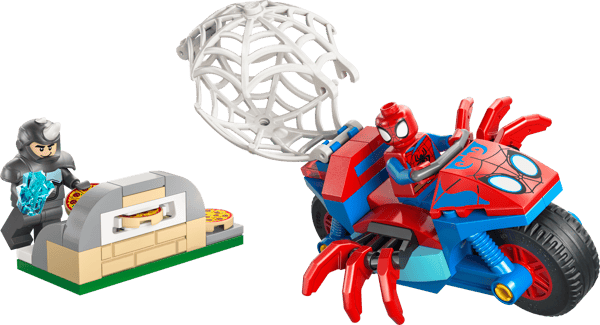 Spidey on his Motorcycle vs. Rhino - Image 1
