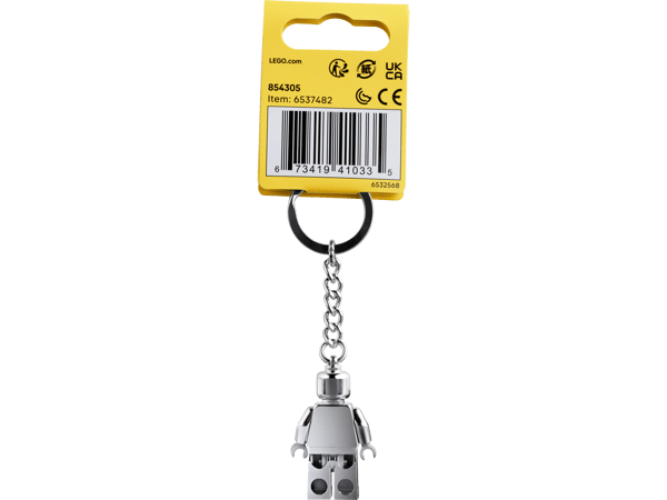 LEGO 854305 Porte-clés Minifigurine argentée — visuel 3 sur 3