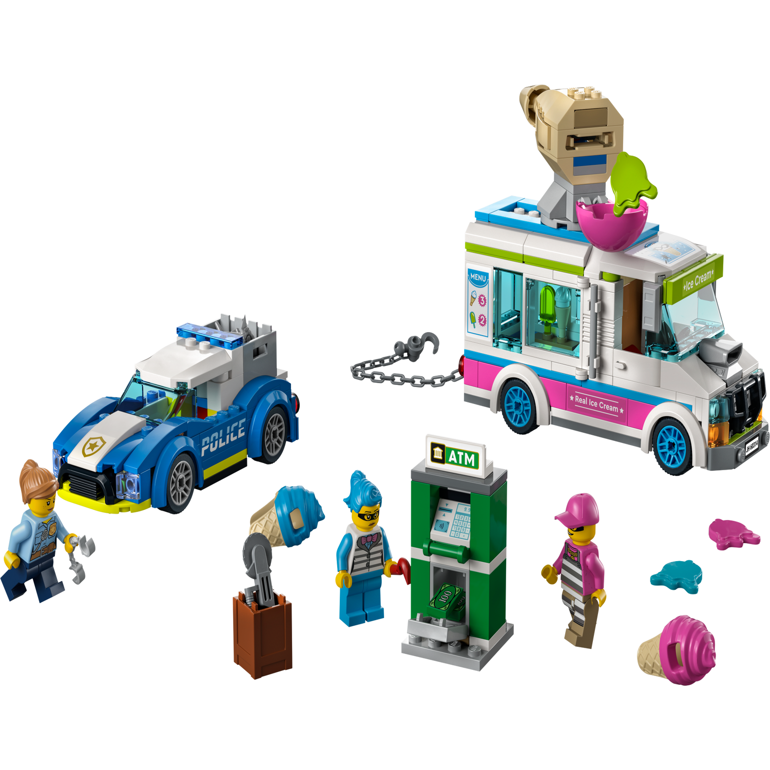 storhedsvanvid skrot bogstaveligt talt Ice Cream Truck Police Chase 60314 | City | Buy online at the Official LEGO®  Shop US
