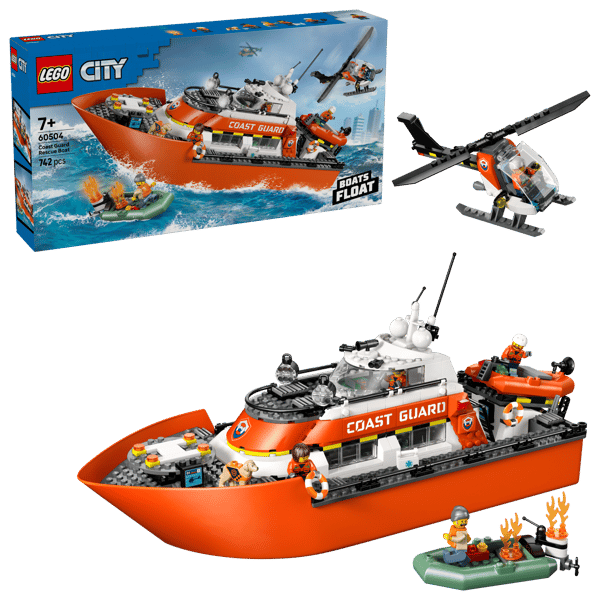 Coast Guard Rescue Boat & Helicopter - Image 3