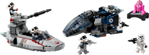 Imperial Dropship vs. Rebel Scout Speeder
