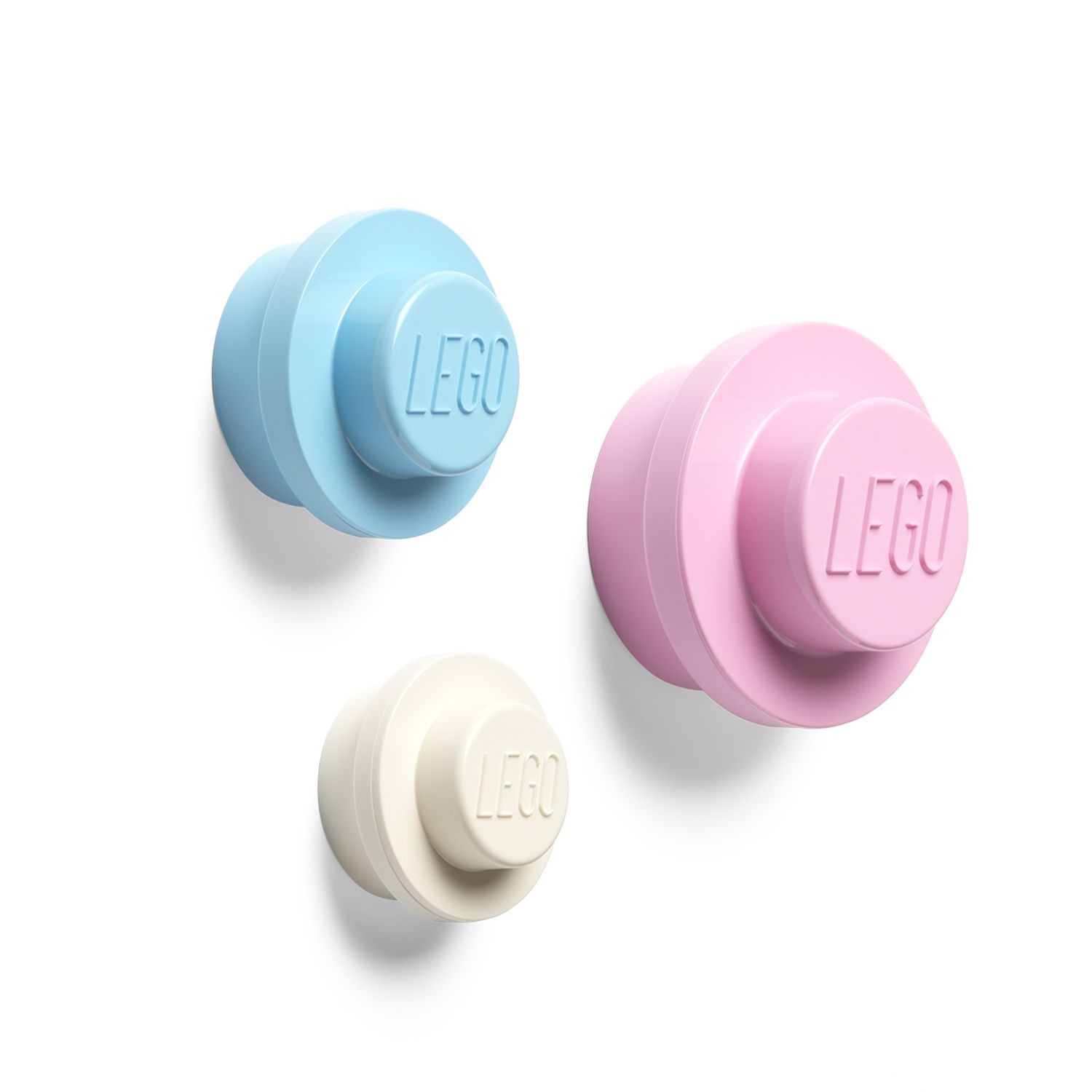 Wall Hanger Set – White, Light Blue, Pink