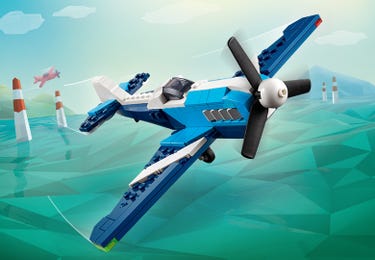 Lego Creator Lego White Plane Aircraft: Race Plane 31160 Creator