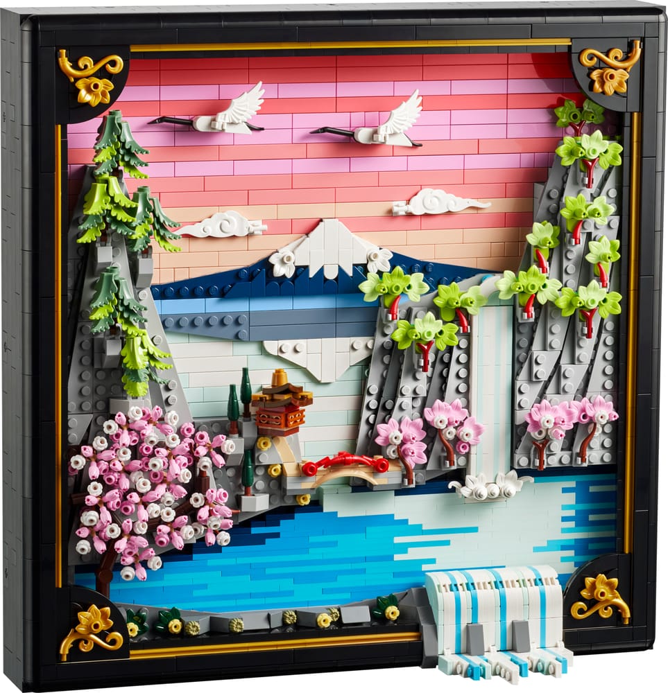 LEGO Japanese Cherry Blossom Landscape
