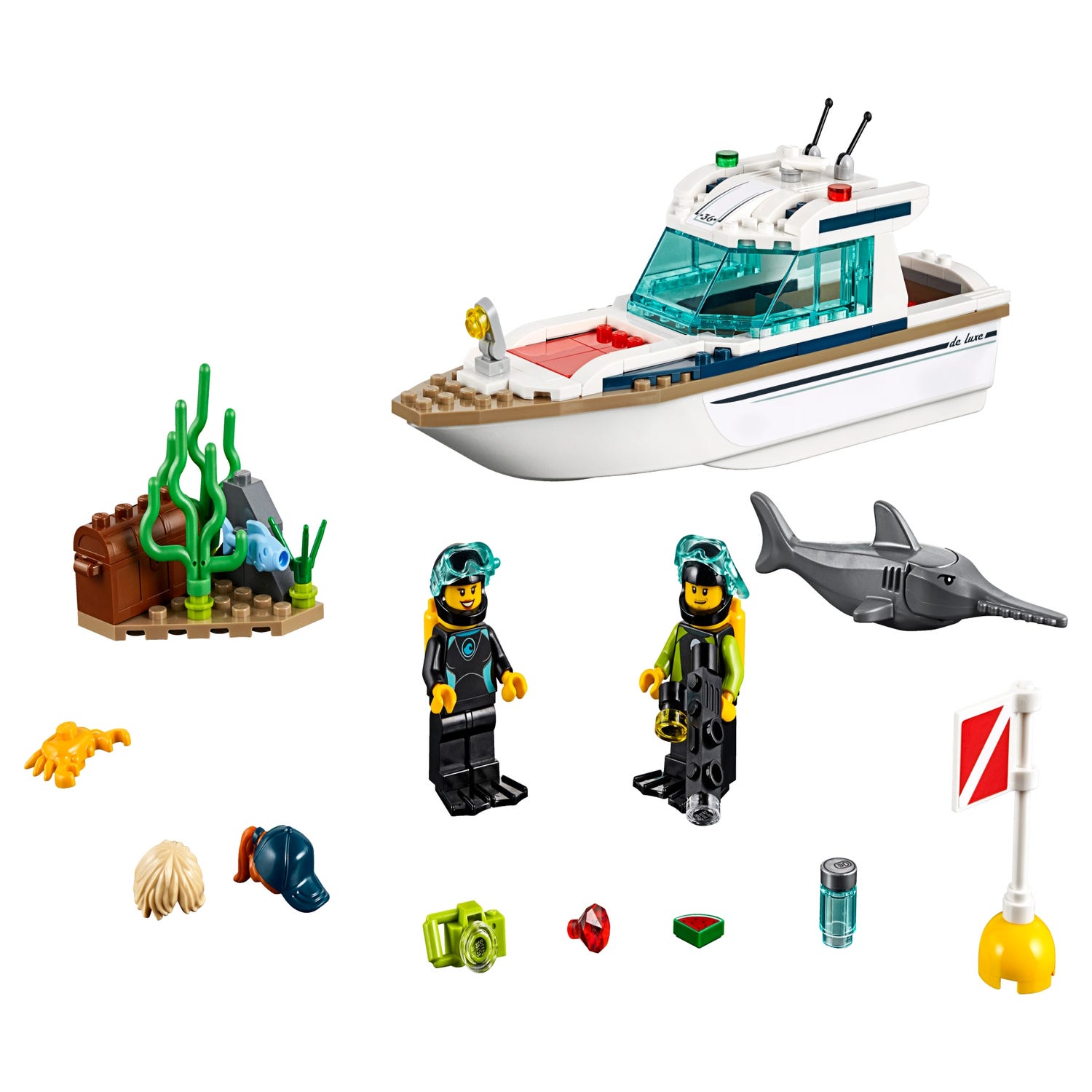 Diving Yacht 60221 | City | Buy online at the Official LEGO® US