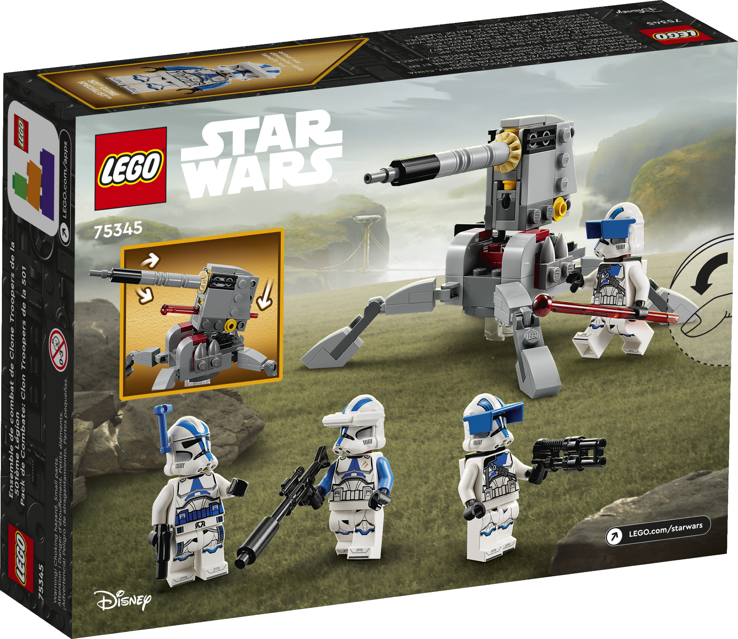 LEGO Star Wars 75359 pas cher, Pack de combat des Clone Troopers