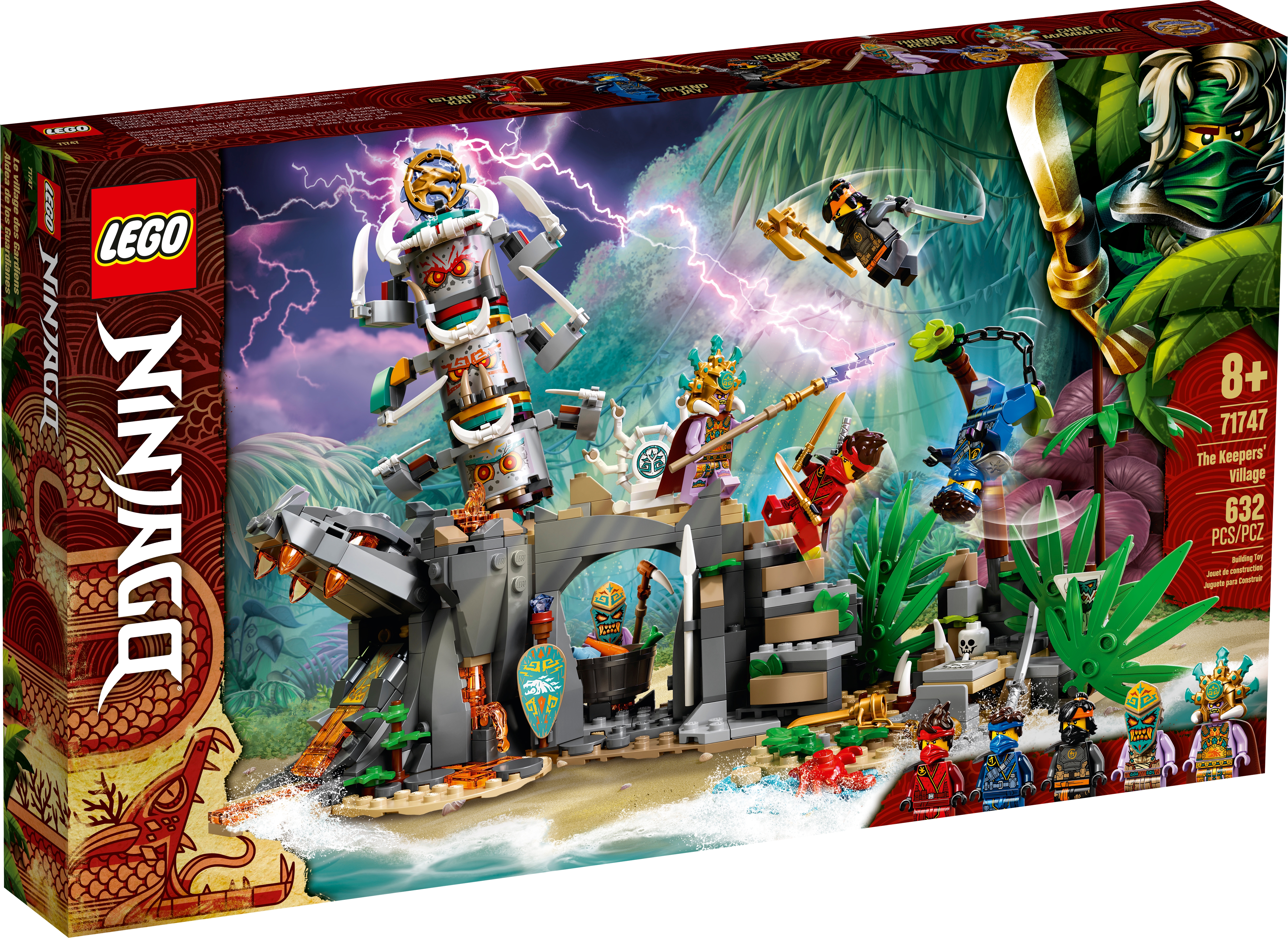 LEGO® Ninjago Figur Island Cole aus Set 71747 mit Waffen NEU 