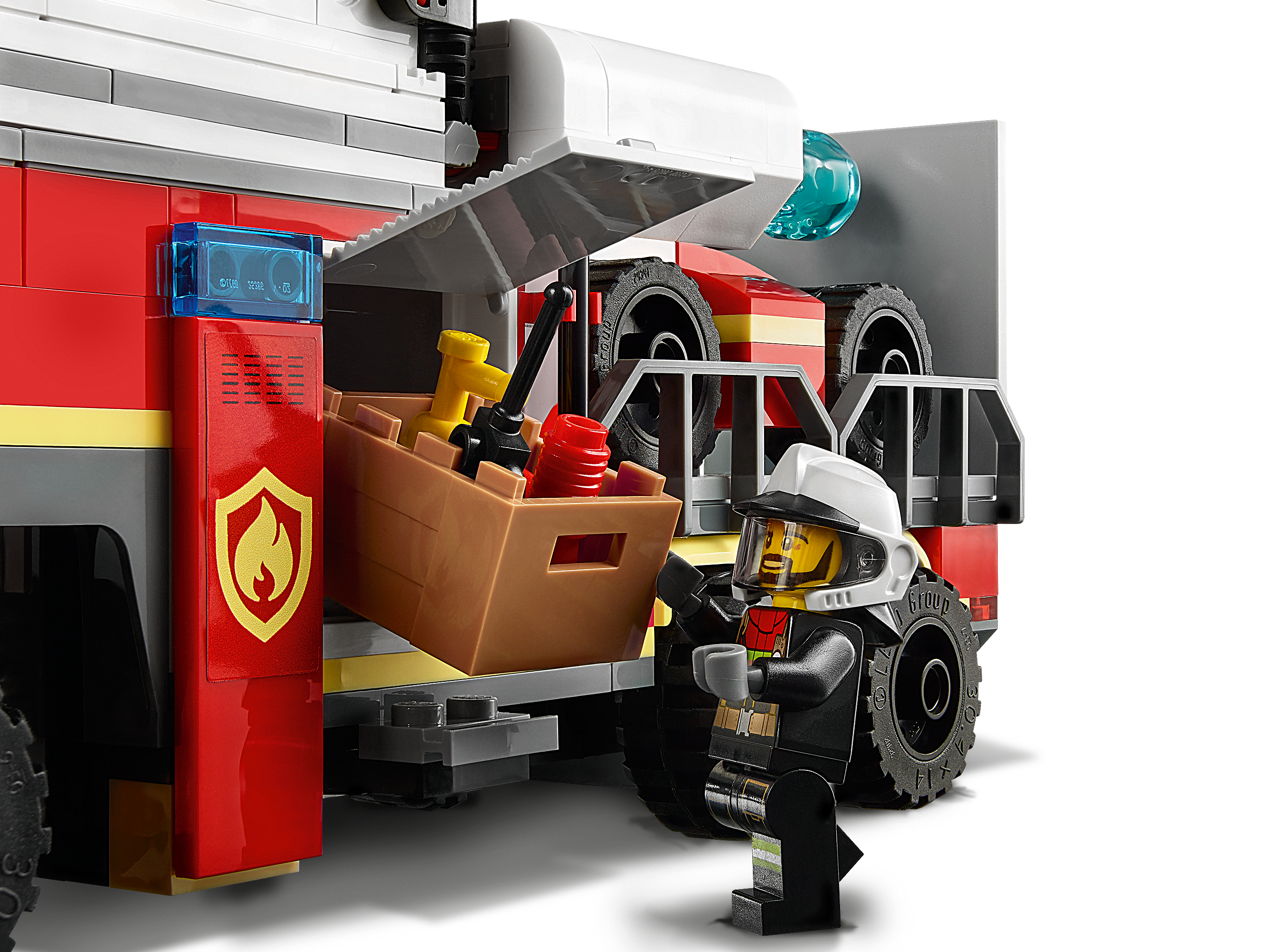 LEGO City Fire Command Unit 60282 Building Kit; Fun Firefighter Toy Building Set for Kids New 2021 380 Pieces