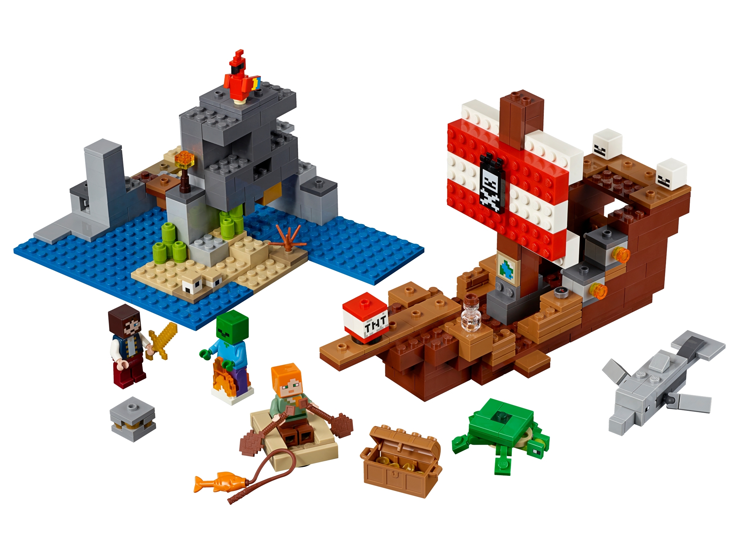 The Pirate Ship Adventure 21152 Minecraft Buy Online At The