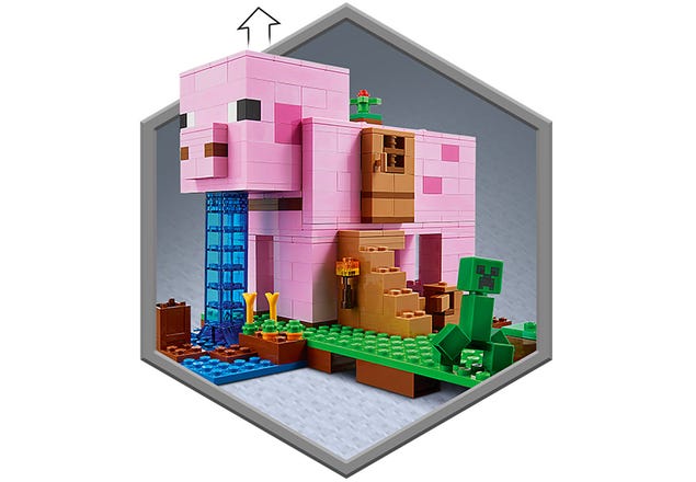 Buy online | The the US Pig Minecraft® Official | Shop 21170 House LEGO® at