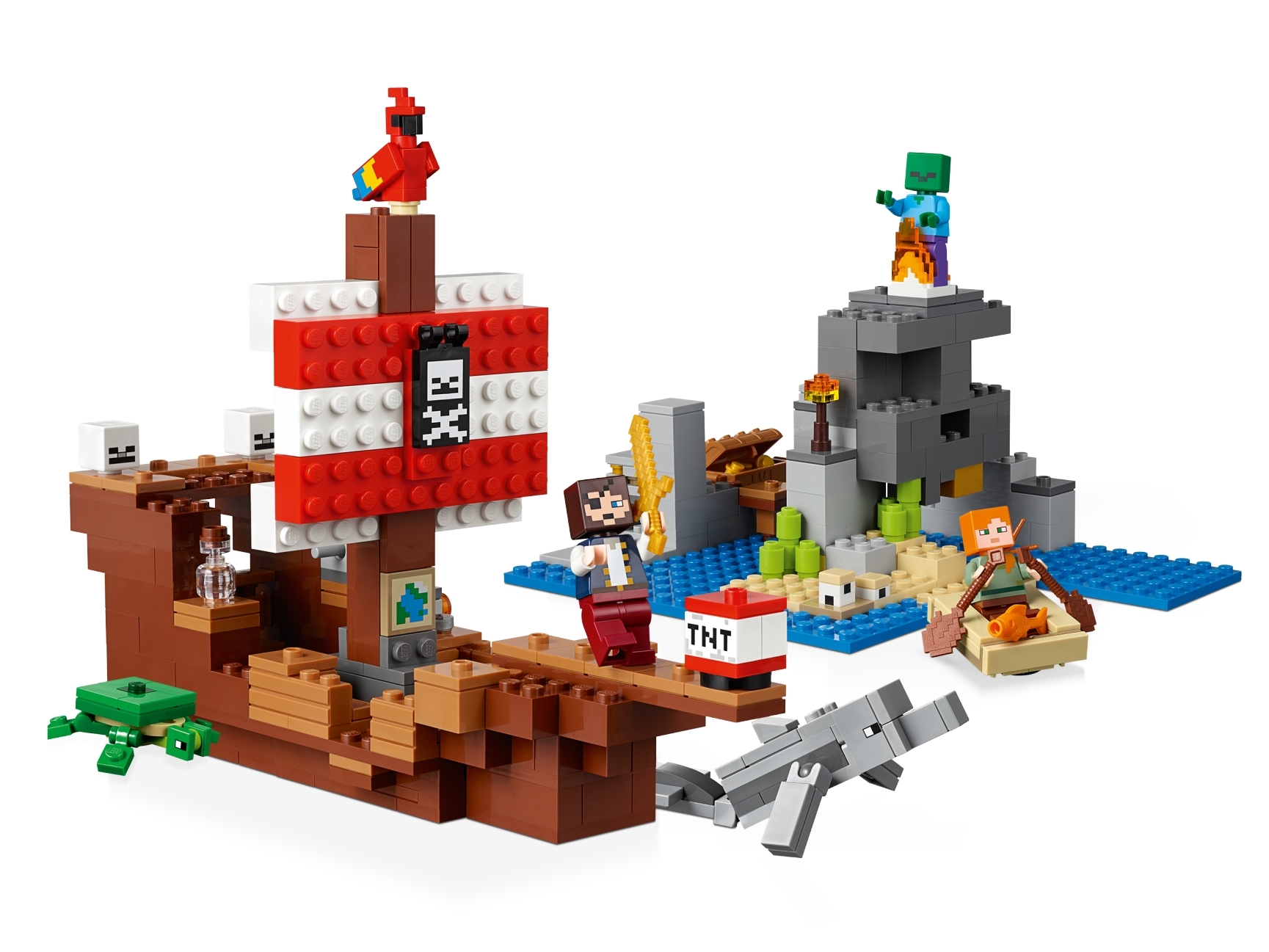 The Pirate Ship Adventure 21152 | Minecraft® | Buy online at the