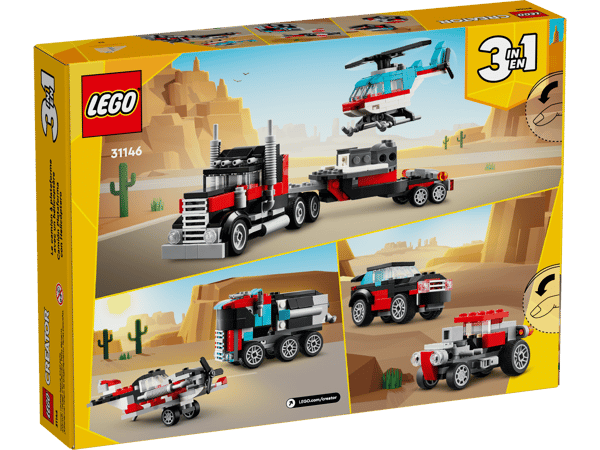 LEGO 31146 Le camion remorque avec hélicoptère — visuel 8 sur 8