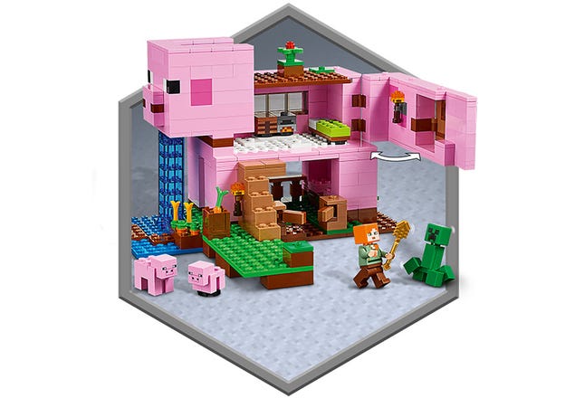 LEGO Minecraft La Maison Cochon 21170 LEGO à Prix Carrefour
