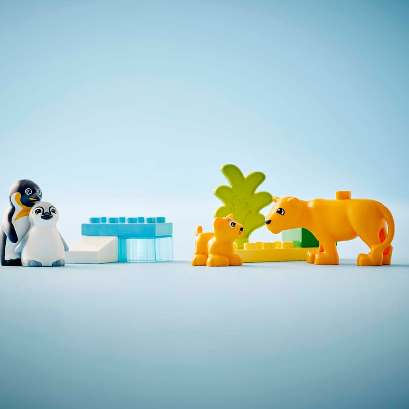 LEGO DUPLO Famiglie di Animali: Pinguini e Leoni, Giochi di Fantasia Educativi per Bambini e Bambine LEGO DUPLO Famiglie di Animali: Pinguini e Leoni, Giochi di Fantasia Educativi per Bambini e Bambine