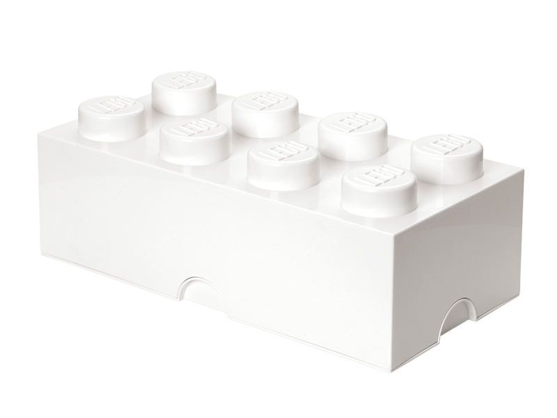 Le set LEGO 5006913 La brique de rangement 8 tenons - blanc