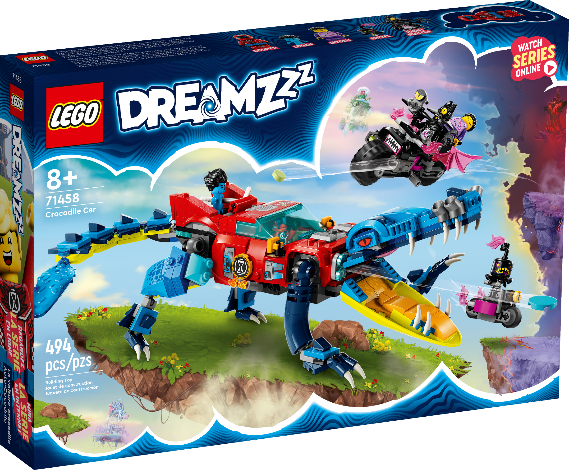 Crocodile Car 71458, LEGO® DREAMZzz™