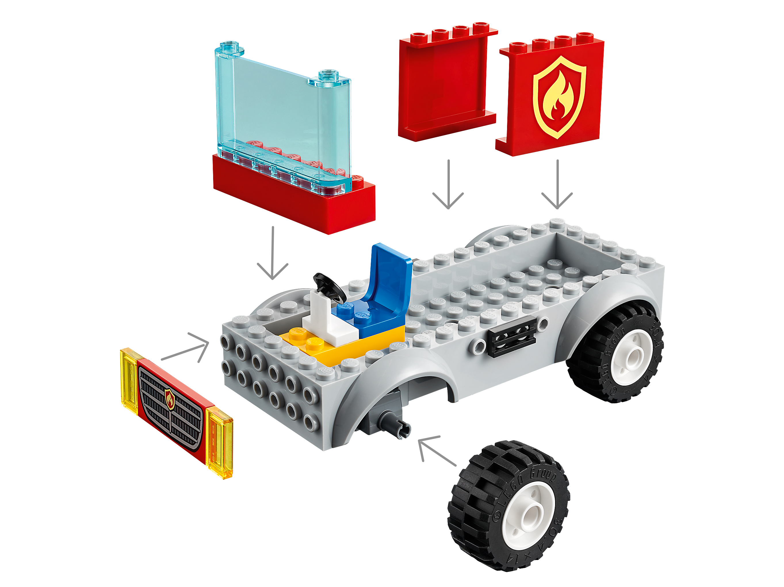 LEGO City Fire Autopompa con Scala dei Vigili del Fuoco, Playset con  Minifigure di Pompiere per Bambini 4+ Anni, 60280 - Gametekk Sondrio - La  Pianola