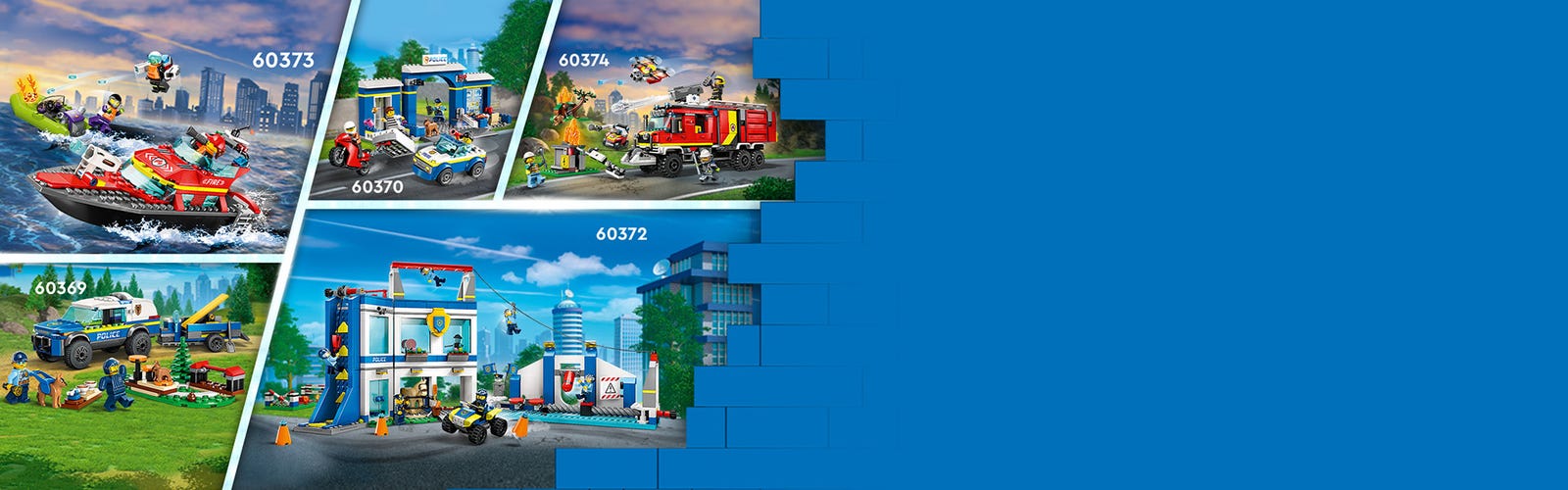 LEGO City 60373 Le Bateau de Sauvetage des Pompiers