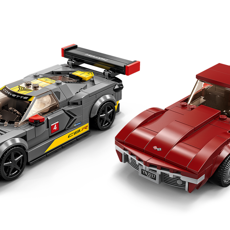 Chevrolet Corvette C8.R Race Car and 1969 Chevrolet Corvette