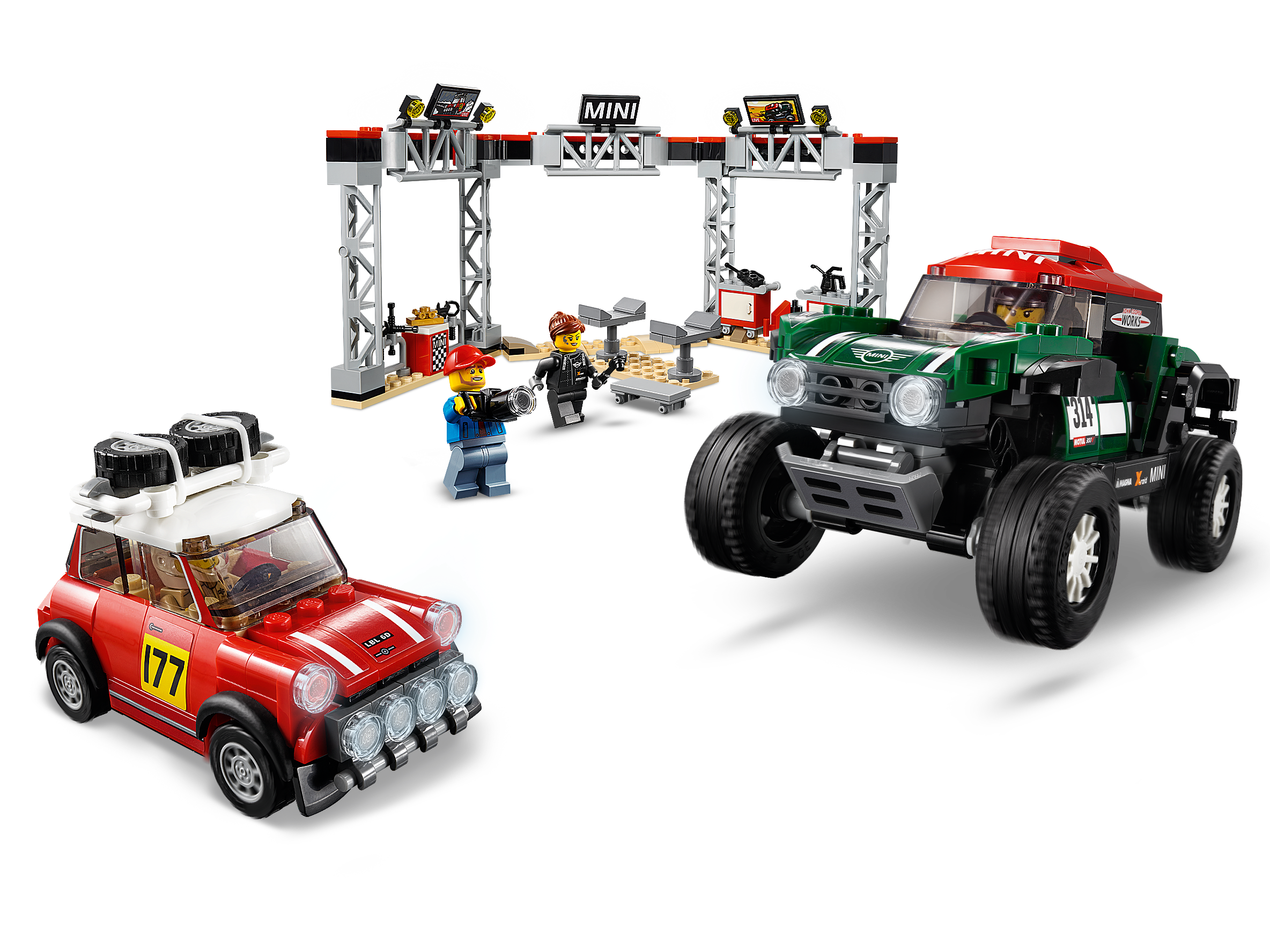 1967 Mini Cooper S Rally and 2018 MINI John Cooper Works Buggy 75894 | Speed Champions | Buy online Official LEGO® Shop