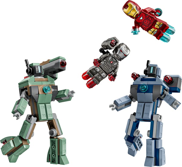 Iron Man og War Machine mod Hammer-droner