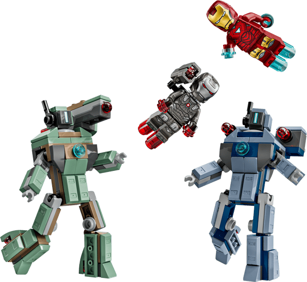 LEGO 76320 Iron Man et War Machine contre les drones de Hammer