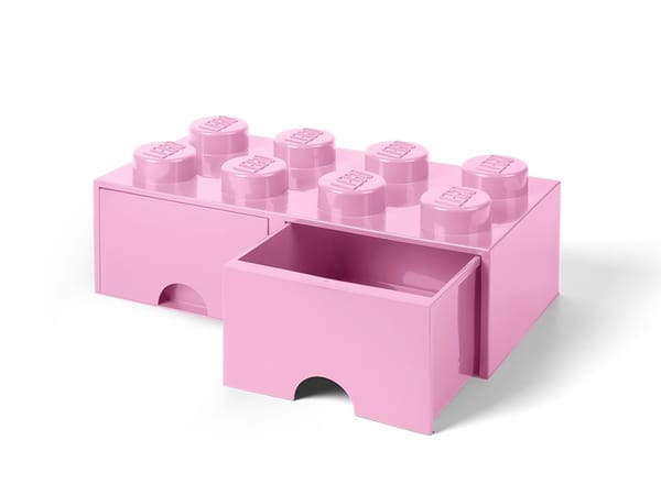 8-Stud Brick Drawer – Light Purple - Image 1