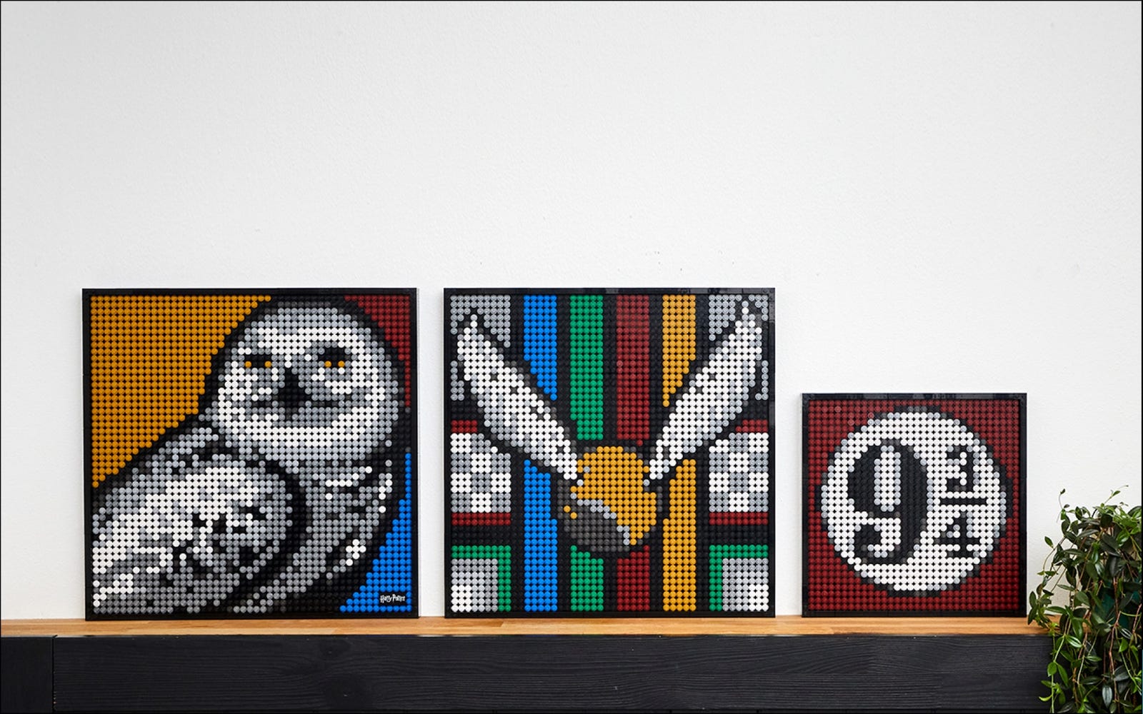 Lego art 31201 harry potter™ les blasons de poudlard tableau de décoration  mural loisir créatif pour adultes - La Poste
