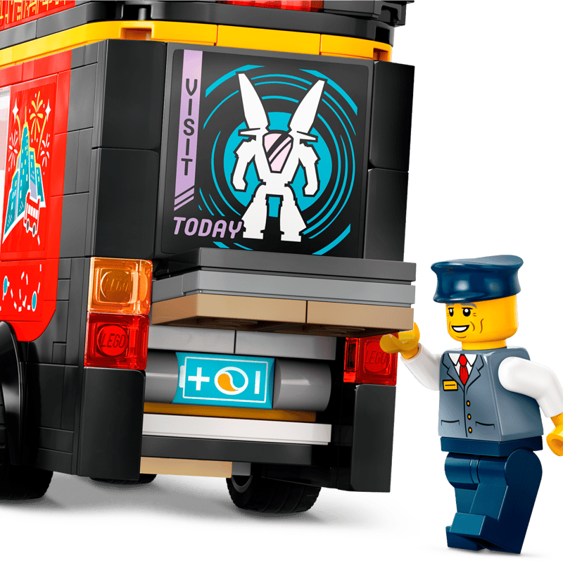 Red Double-Decker Sightseeing Bus