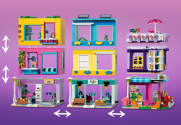 41704 - LEGO® Friends - L'immeuble de la grand-rue LEGO : King Jouet, Lego,  briques et blocs LEGO - Jeux de construction