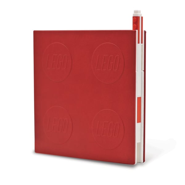 LEGO 5009064 Carnet avec verrou et stylo à encre gel – Rouge — visuel 4 sur 6