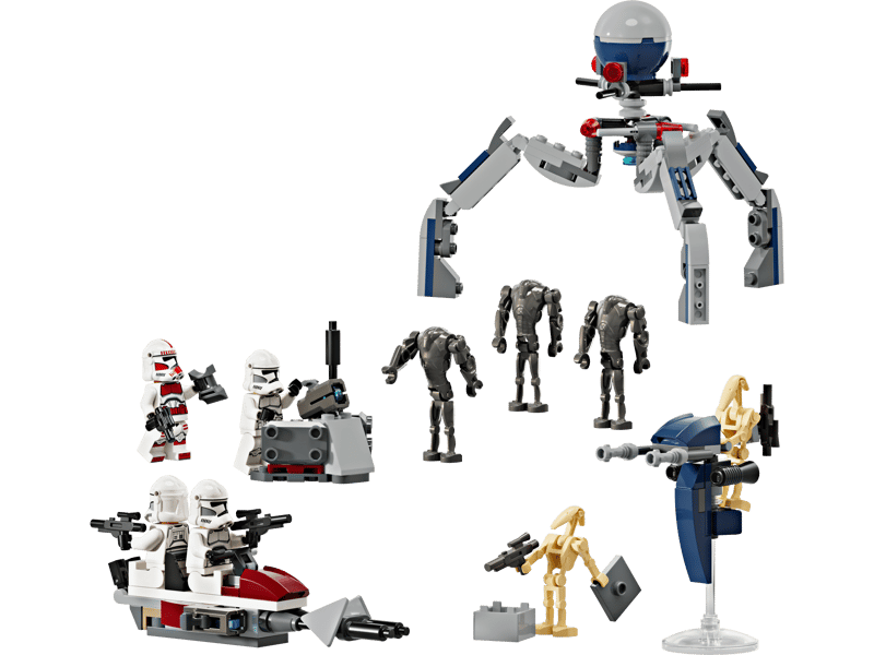 Le set LEGO 75372 Pack de combat des Clone Troopers et Droïdes de combat