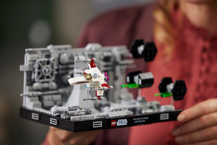 Finish build of the LEGO Death Star Trend Run Diorama