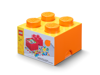4-Stud Storage Brick – Orange