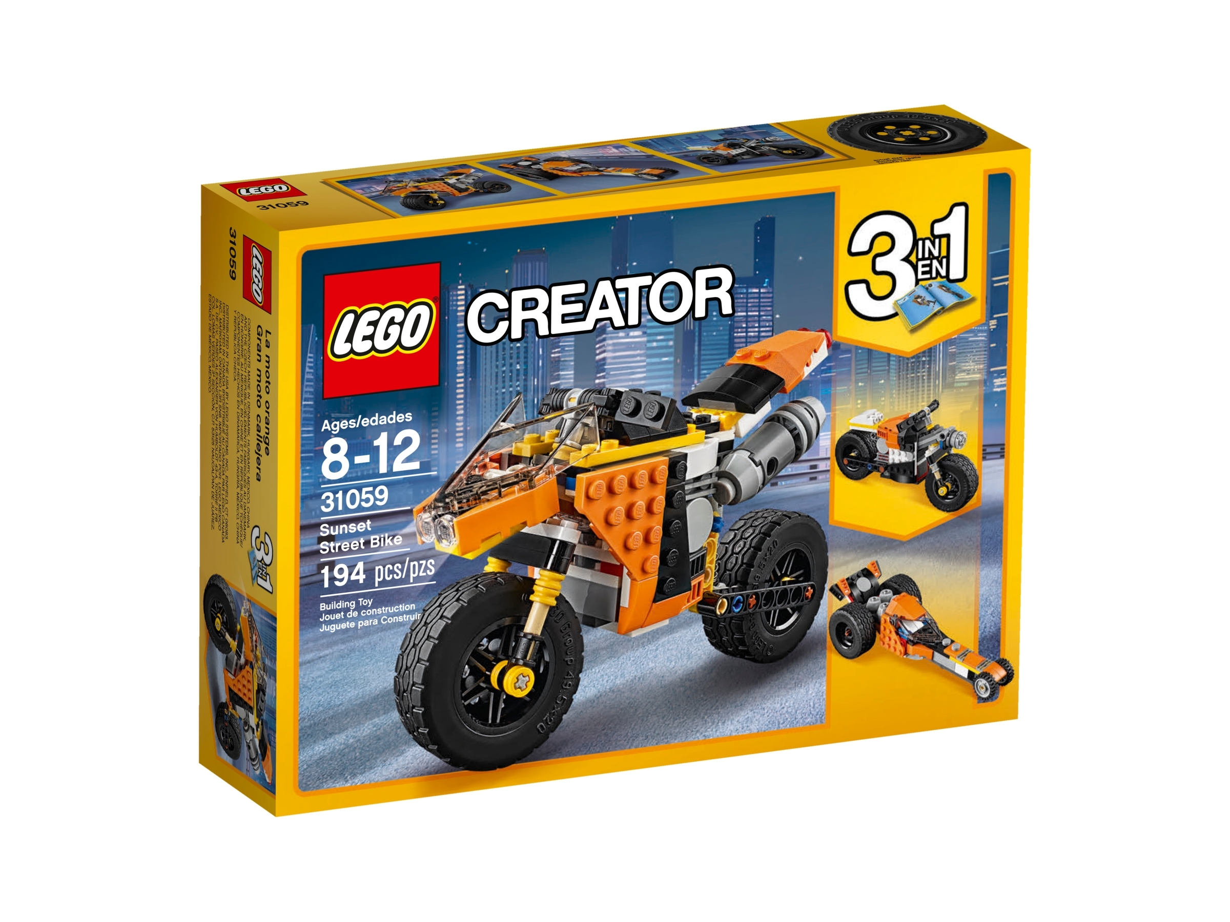 Lejlighedsvis Tredive Gymnast Sunset Street Bike 31059 | Creator 3-in-1 | Buy online at the Official LEGO®  Shop US