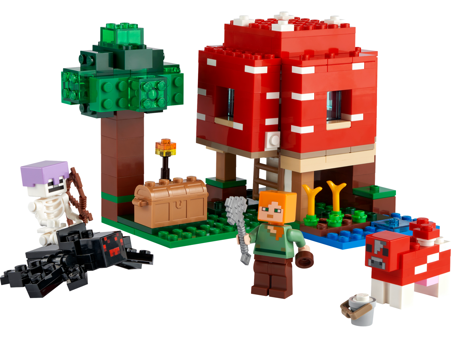 aire túnel ayudar The Mushroom House 21179 | Minecraft® | Buy online at the Official LEGO®  Shop US