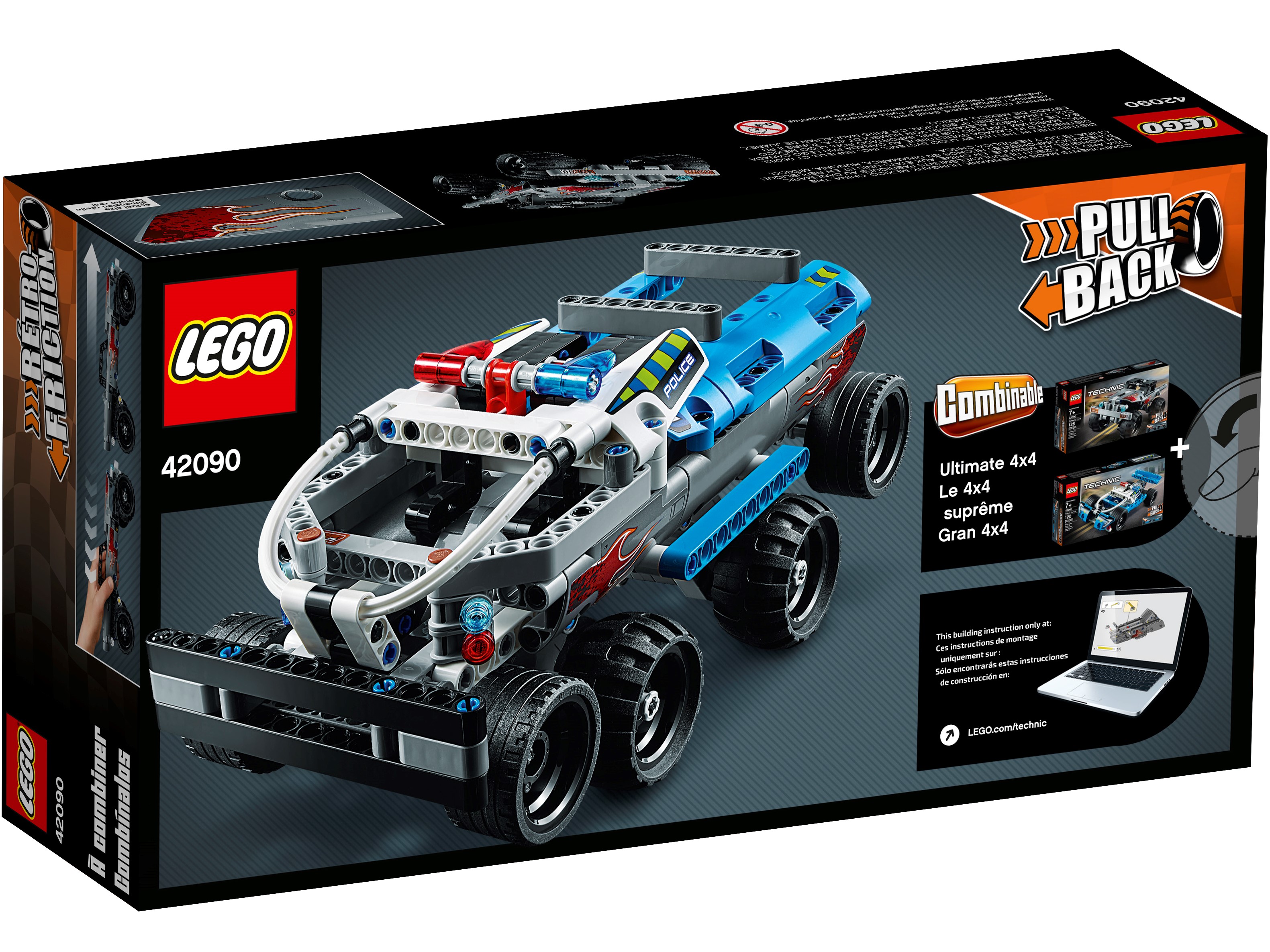 LEGO TECHNIC Getaway Camion-fuite véhicule avec Retrait Nº 42090 k15-l008 