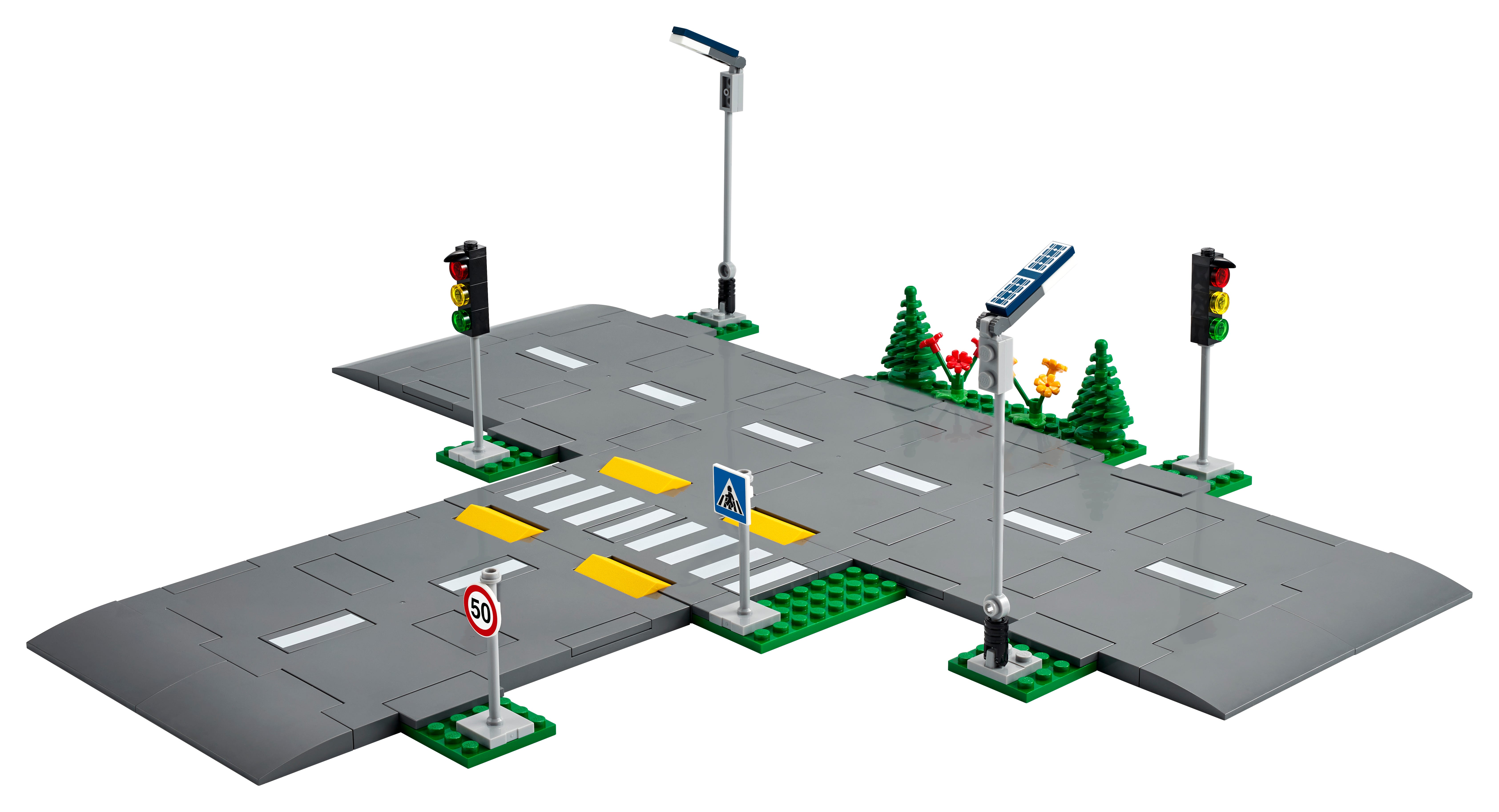 Image of 60304 City Straßenkreuzung mit Ampeln, Konstruktionsspielzeug