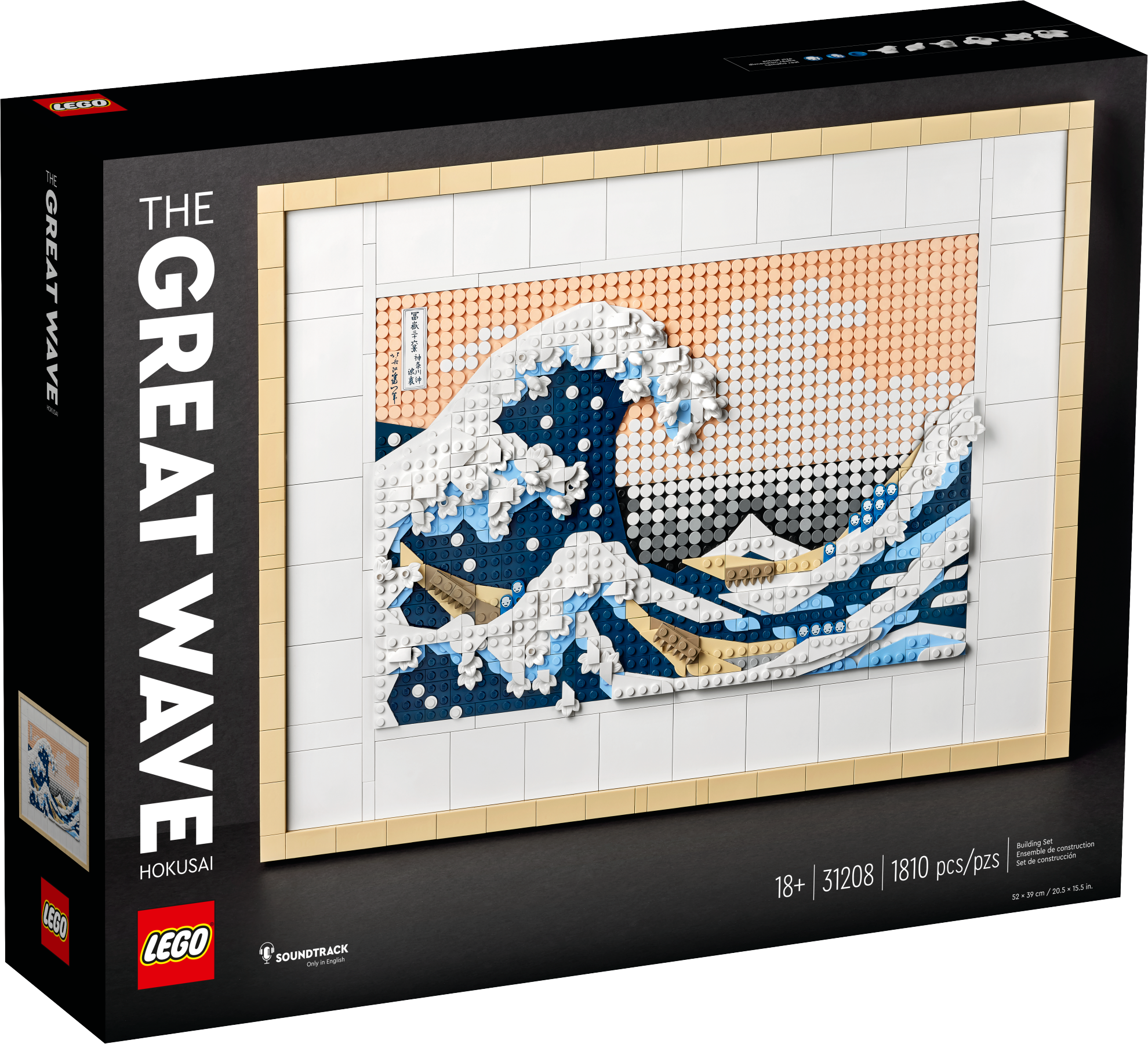 LEGO 31208 The Great Wave Hokusai 1810-Piece Construction Set